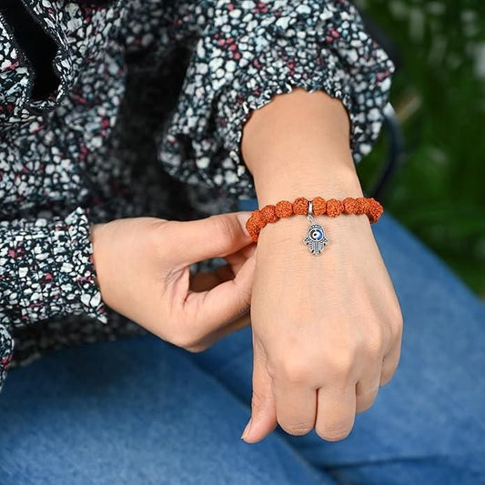 Spiritual Eye Bohemian Rudraksha Beads Bracelet Pack of 2